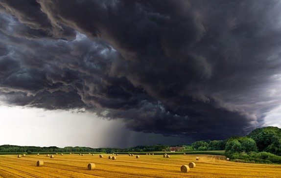 Dark storm clouds on the horizon