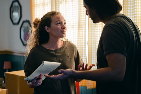 a man and a woman having an argument