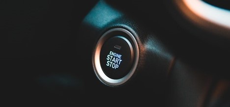 A car engine start/stop button