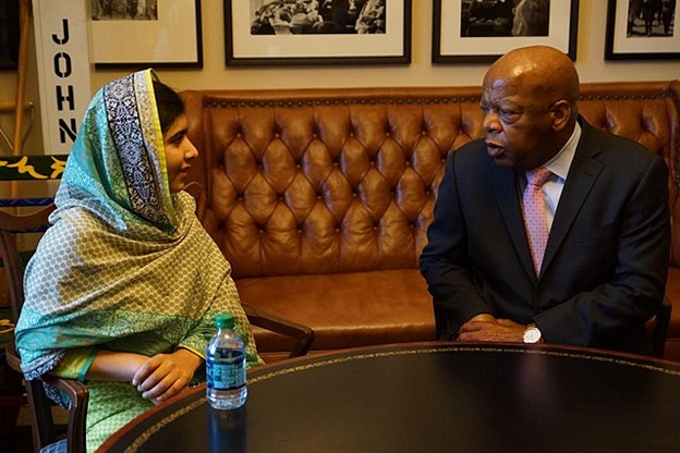 Malala Yousafzai and John Lewis